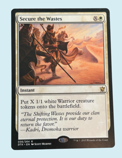 Secure the Wastes, Dragons of Tarkir, NM Near Mint, Magic the Gathering MTG - Image 1