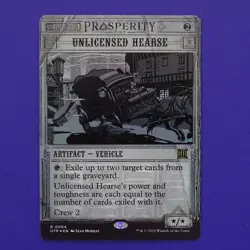 Unlicensed Hearse - Foil - Outlaws of Thunder Junction: Breaking News (OTP) - NM - Image 1