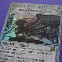 Unlicensed Hearse - Foil - Outlaws of Thunder Junction: Breaking News (OTP) - NM - Image 2