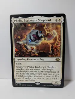 Phelia, Exuberant Shepherd - Modern Horizons 3 MH3 - NM - MTG Legendary Dog - Image 1
