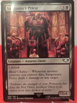 Sanguinary Priest 53 Universes Beyond: Warhammer 40,000 Magic: The Gathering NM - Image 1