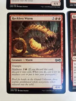4x Mtg Ultimate Masters Reckless Wurm NM Magic The Gathering - Image 2