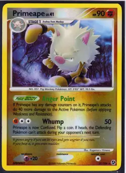 2008 POKEMON PRIMEAPE 27/106 GREAT ENCOUNTERS -RARE-REVERSE HOLO-NM/LP-Excellent - Image 1