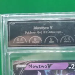 PCG 9 Holo MEWTWO V English 2022 Pokemon TCG GO Card 030/071 Full Art MINT Rare - Image 3