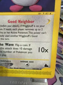 Pokemon Rare Card : Wigglytuff 34/144 (Skyridge Set) (NM/LP) - Image 3