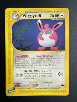 Wigglytuff 34/144 Non Holo Rare Pokemon Card Skyridge Set 2003 - Image 1