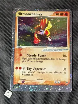 Hitmonchan ex 98/109 - ex Ruby & Sapphire Ultra Rare Holo Pokemon TCG HP SWIRL - Image 1