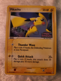 Nintendo Pokemon TCG Pikachu 78/110 EX Holon Phantoms 2006 50 HP English - Image 1