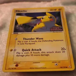 Nintendo Pokemon TCG Pikachu 78/110 EX Holon Phantoms 2006 50 HP English - Image 3