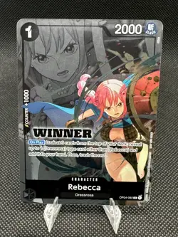 • Rebecca • OP04-092 Full Art Foil Winner Pack 2025 Promotion One Piece TCG NM - Image 1