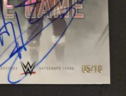 2025 Topps Chrome WWE Time to Play the Game Triple H Tribute Autograph Set 5/10 - Image 5