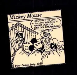 Disney Pin Disney Pilot Aviator Mickey Mouse Airplane How To Fly Pin - Image 1