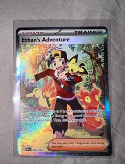 Ethan's Adventure 236/182 Special Illustration Rare Destined Rivals Pokemon TCG - Image 1