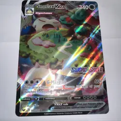 Pokemon TCG Snorlax VMAX Sword & Shield Base Set 142/202 Holo Ultra Rare Jumbo - Image 2