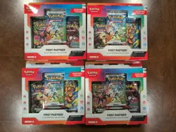 Pokemon TCG - First Partner Illustration Collection Series 2 x4 - New And Sealed - Image 1