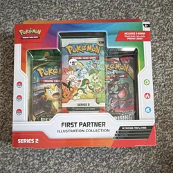 Pokemon TCG First Partner Illustration Collection Series 2 Promo Box 3 Cards - Image 1