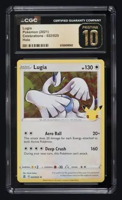 2021 POKEMON CELEBRATIONS #022 LUGIA CGC PRISTINE 10 - Image 1