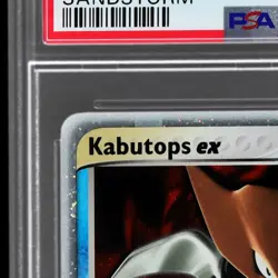 2003 EX Sandstorm (2003 Copyright, W/ "e" Symbol) Kabutops EX PSA 8 English Holo - Image 4