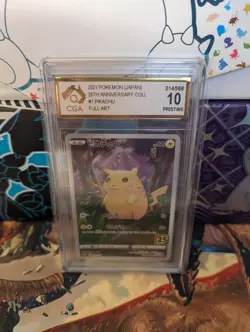 CGA 10 Graded Pokemon Card - Japanese Anniversary Pikachu #1 - Image 1