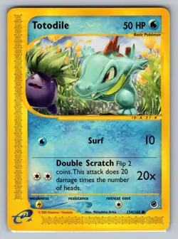 Totodile (134) Expedition #134/165 Common Pokemon Card - Image 1