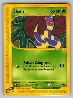 Ekans Expedition #108/165 Common Pokemon Card - Image 1