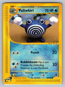Poliwhirl Expedition #089/165 Uncommon Pokemon Card - Image 1