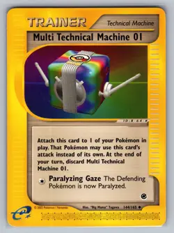 Multi Technical Machine 01 Expedition #144/165 Uncommon Pokemon Card - Image 1