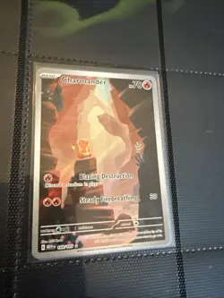 Pokemon Charmander Holo Illustration TCG Card 168/165 Scarlet Violet Mew 151 - Image 1