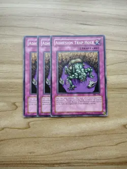 Yu-Gi-Oh! - Adhesion Trap Hole 3x - Full Playset Of Cards - Image 1
