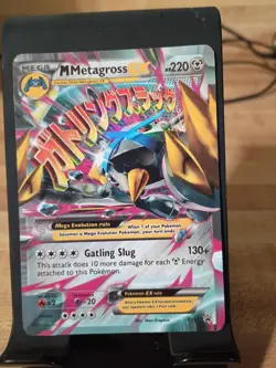 Shiny Mega Metagross-EX (#XY35), an Ultra Rare Holofoil promo card - Image 1