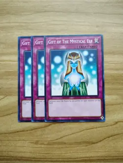 Yu-Gi-Oh! - Gift Of The Mystical Elf 3x - Full Playset Of Cards - Image 1