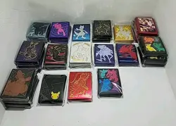 Lot of 29 Assorted Pokemon Sealed ETB Card Sleeves - Image 1