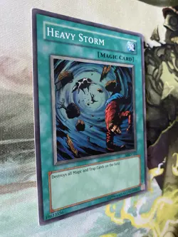 Heavy Storm MRD-142 Metal Raiders Yugioh TCG Holo Spell Card Mp - Image 2