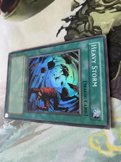 Heavy Storm MRD-142 Metal Raiders Yugioh TCG Holo Spell Card Mp - Image 3