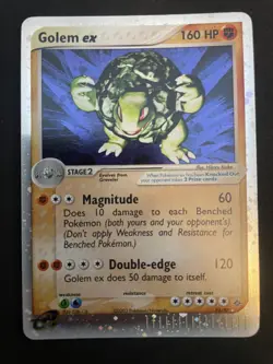 Pokemon TCG/CCG Golem EX #91/97 EX Dragon Holo Rare Card holo 91/97 NM - Image 1