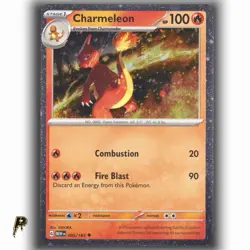 Pokemon Scarlet & Violet 151 Cosmos Holo Charmeleon 005/165 Promo Card NM - Image 1