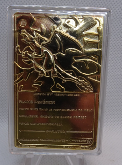 Charizard Pokemon 23K Gold Plated Trading Card 1999 Burger King Pokeball COA - Image 3