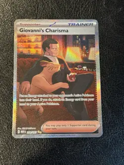 Pokemon Giovanni's Charisma 204/165 Scarlet & Violet 151 SIR - Image 1