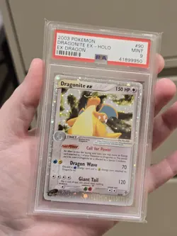 PSA 9 DRAGONITE EX-HOLO 90/97 EX DRAGON 2003 VINTAGE POKEMON TCG CARD MINT ! - Image 2