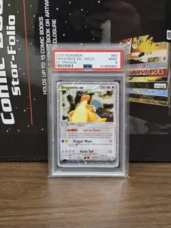 PSA 9 DRAGONITE EX-HOLO 90/97 EX DRAGON 2003 VINTAGE POKEMON TCG CARD MINT ! - Image 5