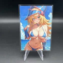 Dark Magician Girl Holographic Anime Collectible Trading Card - Image 1