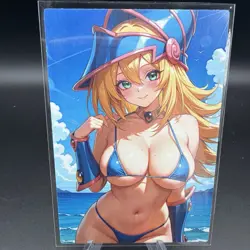 Dark Magician Girl Holographic Anime Collectible Trading Card - Image 2