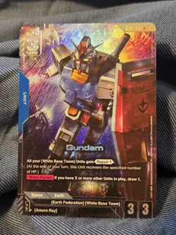 Gundam GD01-001 LR+ Newtype Rising Gundam Card Game - Image 1