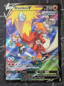 Pokemon TCG: Blaziken V TG14/TG30 Silver Tempest Trainer Gallery Full Art - NM+ - Image 1
