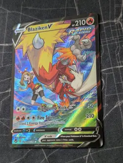 Pokemon TCG: Blaziken V TG14/TG30 Silver Tempest Trainer Gallery Full Art - NM+ - Image 5