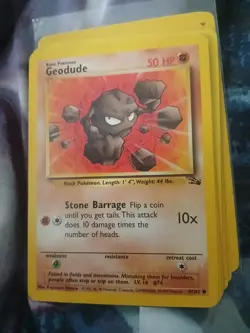 Pokemon- Fighting Type TCG 11 Old FOSSIL AND OTHER CARDS NM CONDITION Mixed - Image 1