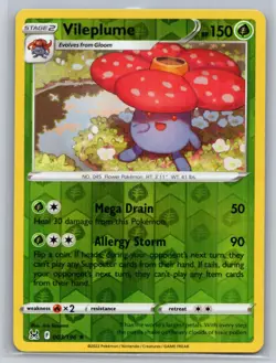 Vileplume 003/196 Holo Rare Lost Origin Pokemon Reverse Holo Near Mint - Image 1