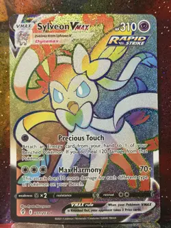 Sylveon VMAX 211/203 Rainbow Secret Rare Pokemon TCG Evolving Skies - Image 1