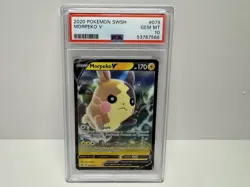 2020 POKEMON SWORD & SHIELD 079 MORPEKO V PSA 10 - Image 3
