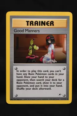 Good Manners 111/132 NM Gym Heroes Regular Uncommon Unlimited Pokemon TCG Card - Image 1